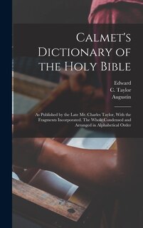 Couverture_Calmet's Dictionary of the Holy Bible