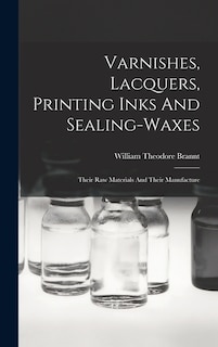 Front cover_Varnishes, Lacquers, Printing Inks And Sealing-waxes