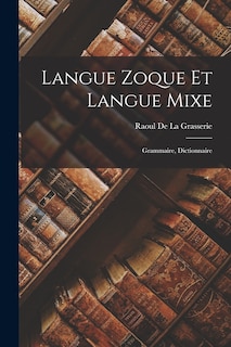 Front cover_Langue Zoque Et Langue Mixe