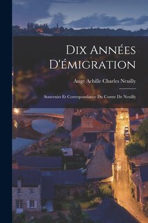 Front cover_Dix Années D'émigration