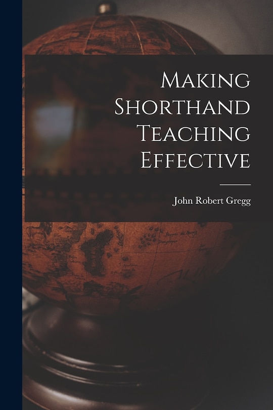Couverture_Making Shorthand Teaching Effective