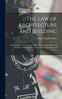 Front cover_The Law of Architecture and Building