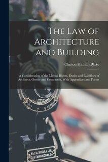 Couverture_The Law of Architecture and Building