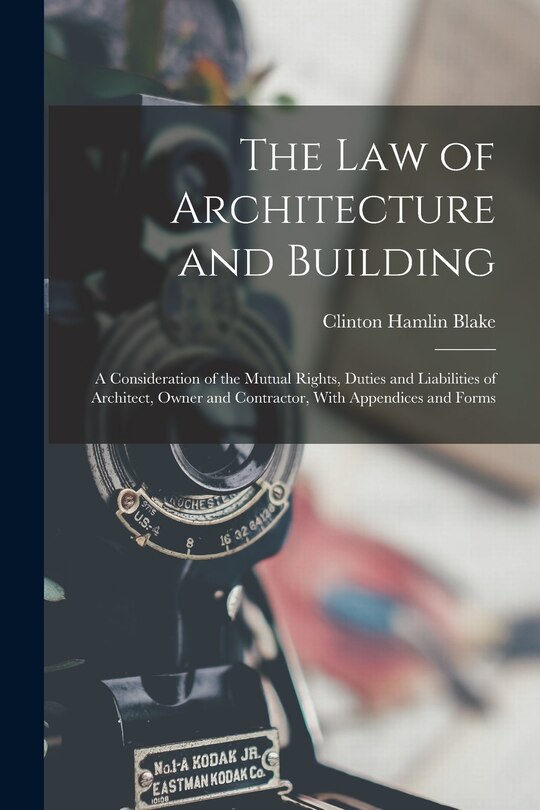 Couverture_The Law of Architecture and Building
