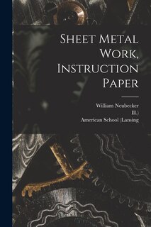 Front cover_Sheet Metal Work, Instruction Paper