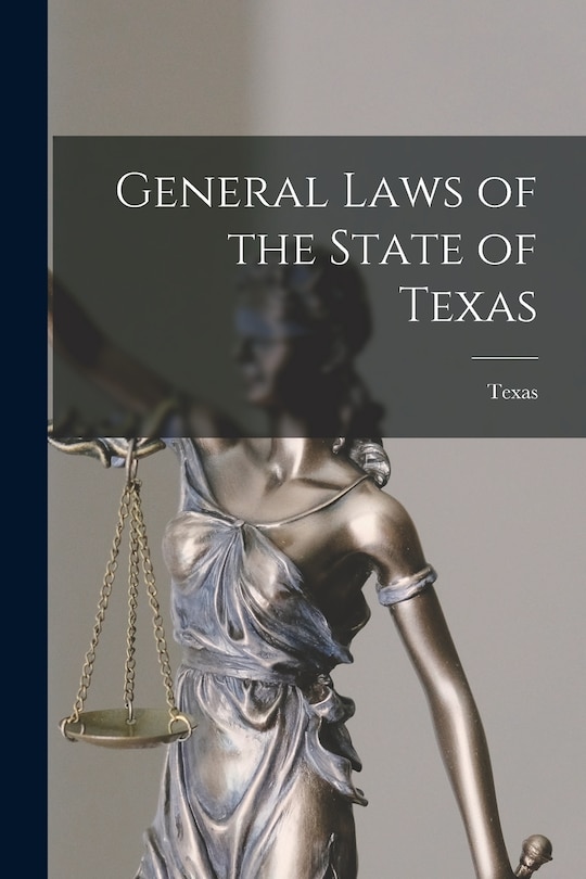 Couverture_General Laws of the State of Texas