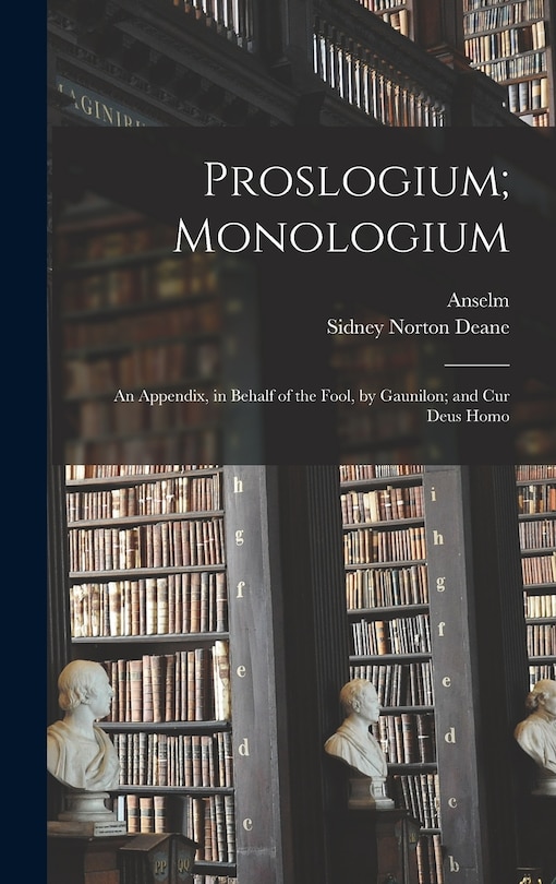 Front cover_Proslogium; Monologium
