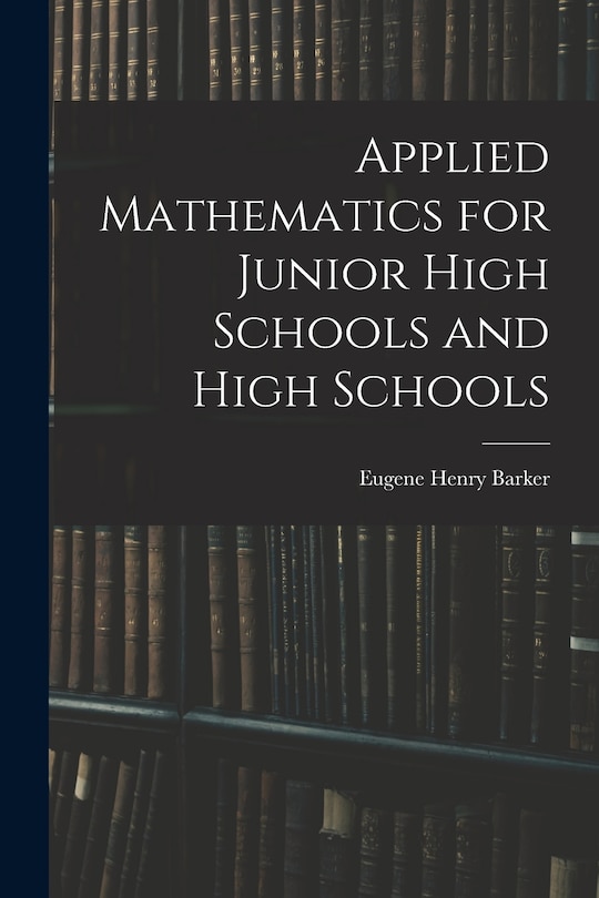 Couverture_Applied Mathematics for Junior High Schools and High Schools