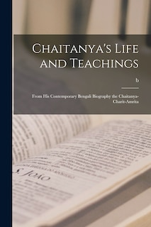 Couverture_Chaitanya's Life and Teachings