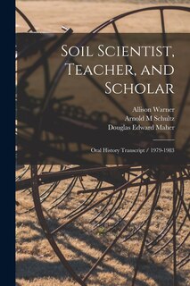 Couverture_Soil Scientist, Teacher, and Scholar