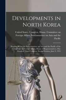 Couverture_Developments in North Korea