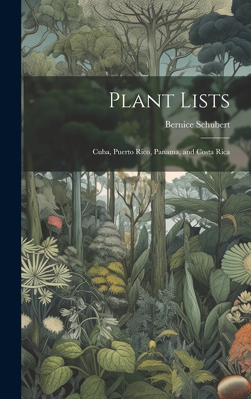 Front cover_Plant Lists