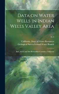 Front cover_Data on Water Wells in Indian Wells Valley Area