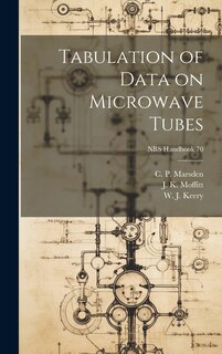 Couverture_Tabulation of Data on Microwave Tubes; NBS Handbook 70