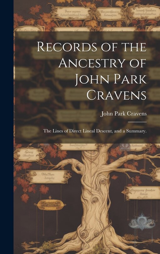 Front cover_Records of the Ancestry of John Park Cravens