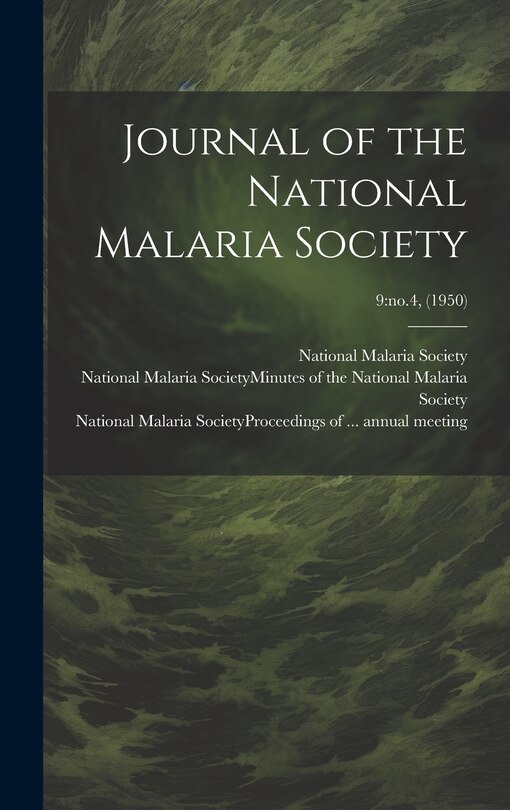 Couverture_Journal of the National Malaria Society; 9