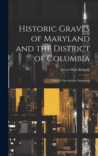 Front cover_Historic Graves of Maryland and the District of Columbia