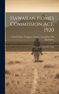 Couverture_Hawaiian Homes Commission Act, 1920