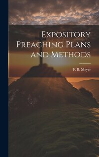 Front cover_Expository Preaching Plans and Methods