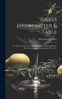 Couverture_Sikes's Hydrometer & Table