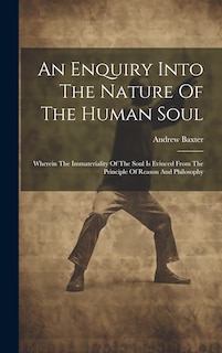 Couverture_An Enquiry Into The Nature Of The Human Soul