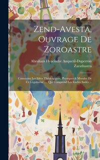 Front cover_Zend-avesta, Ouvrage De Zoroastre