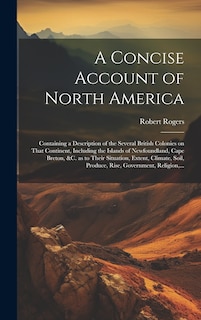 Front cover_A Concise Account of North America