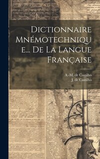 Front cover_Dictionnaire Mnémotechnique... De La Langue Française