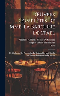 Front cover_OEuvres Complètes De Mme. La Baronne De Staël