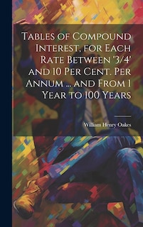 Front cover_Tables of Compound Interest, for Each Rate Between '3/4' and 10 Per Cent. Per Annum ... and From 1 Year to 100 Years