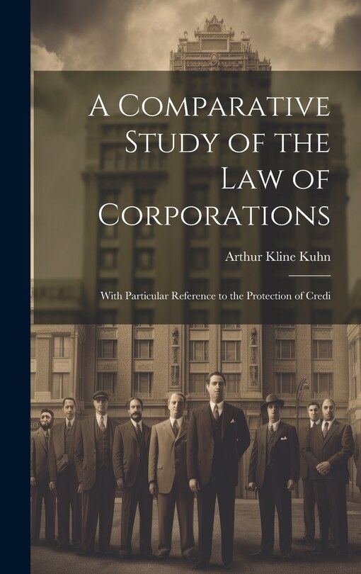 Front cover_A Comparative Study of the Law of Corporations