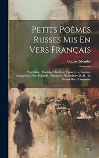 Couverture_Petits Poèmes Russes Mis En Vers Français