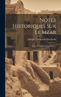 Front cover_Notes Historiques Sur Le Mzab