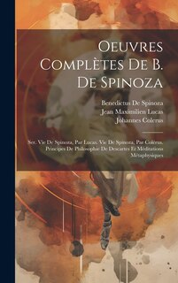 Couverture_Oeuvres Complètes De B. De Spinoza