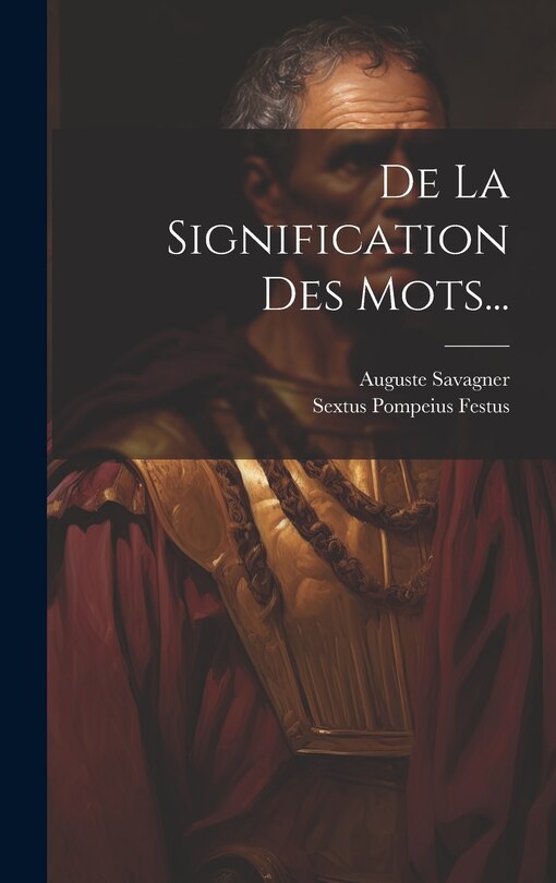 Front cover_De La Signification Des Mots...