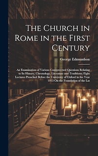 Couverture_The Church in Rome in the First Century