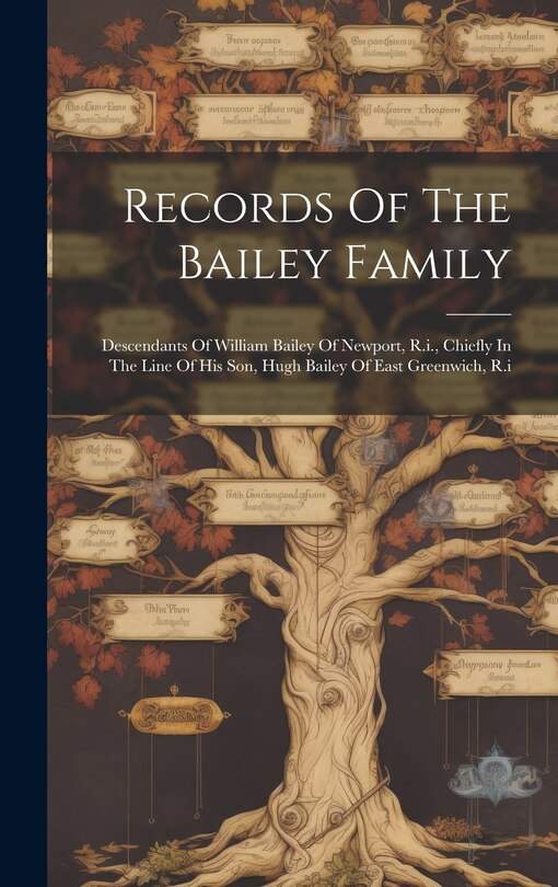 Front cover_Records Of The Bailey Family