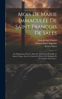 Couverture_Mois De Marie Immaculée De Saint François De Sales