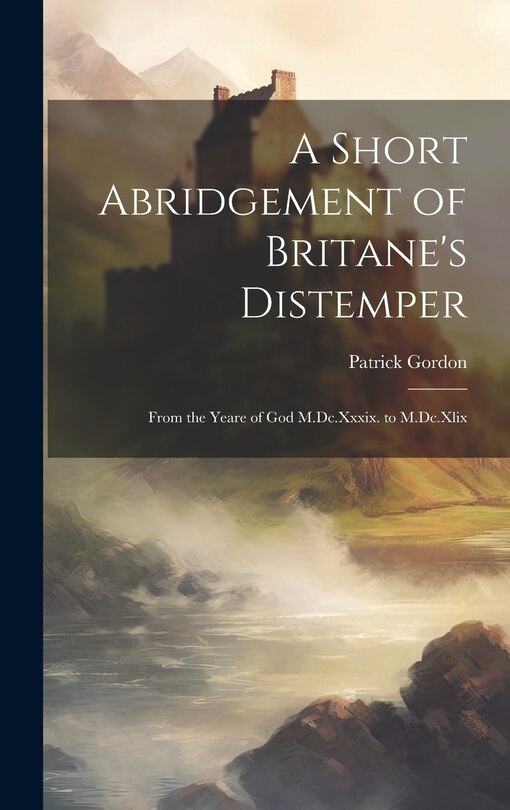 Couverture_A Short Abridgement of Britane's Distemper