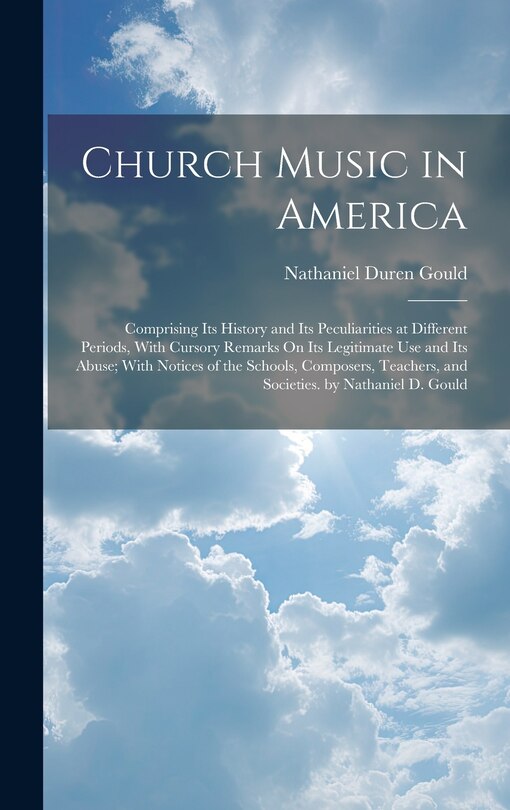Front cover_Church Music in America