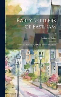 Couverture_Early Settlers of Eastham