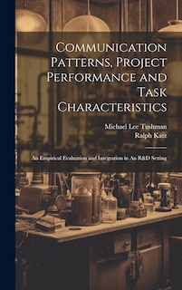 Front cover_Communication Patterns, Project Performance and Task Characteristics