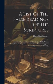 Couverture_A List Of The False Readings Of The Scriptures