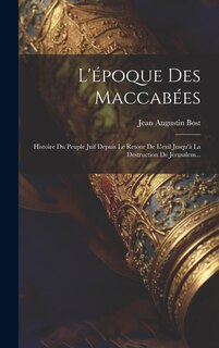 Front cover_L'époque Des Maccabées