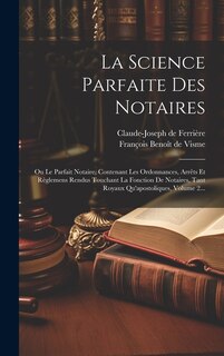 Front cover_La Science Parfaite Des Notaires