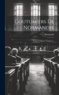 Front cover_Coutumiers De Normandie