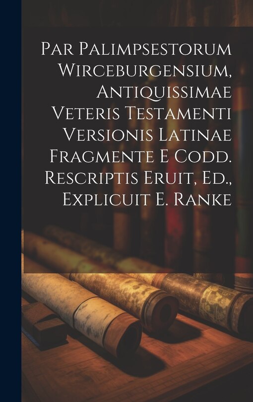 Front cover_Par Palimpsestorum Wirceburgensium, Antiquissimae Veteris Testamenti Versionis Latinae Fragmente E Codd. Rescriptis Eruit, Ed., Explicuit E. Ranke