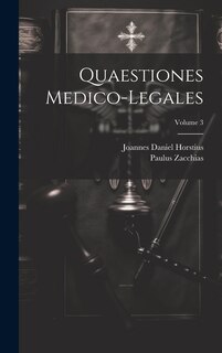 Front cover_Quaestiones Medico-legales; Volume 3