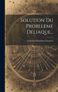 Couverture_Solution Du Problleme Deliaque...