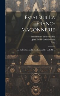 Front cover_Essai Sur La Franc-maçonnerie